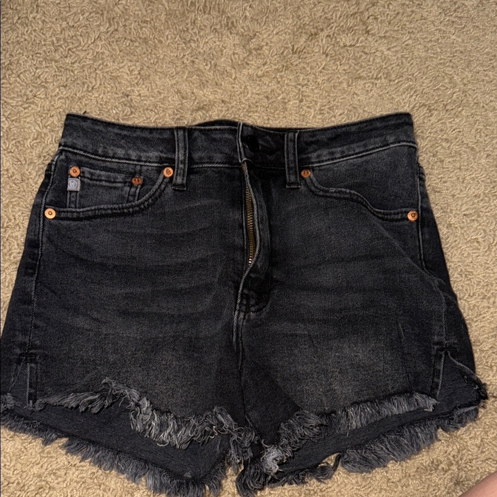 Black Denim Women's Shorts